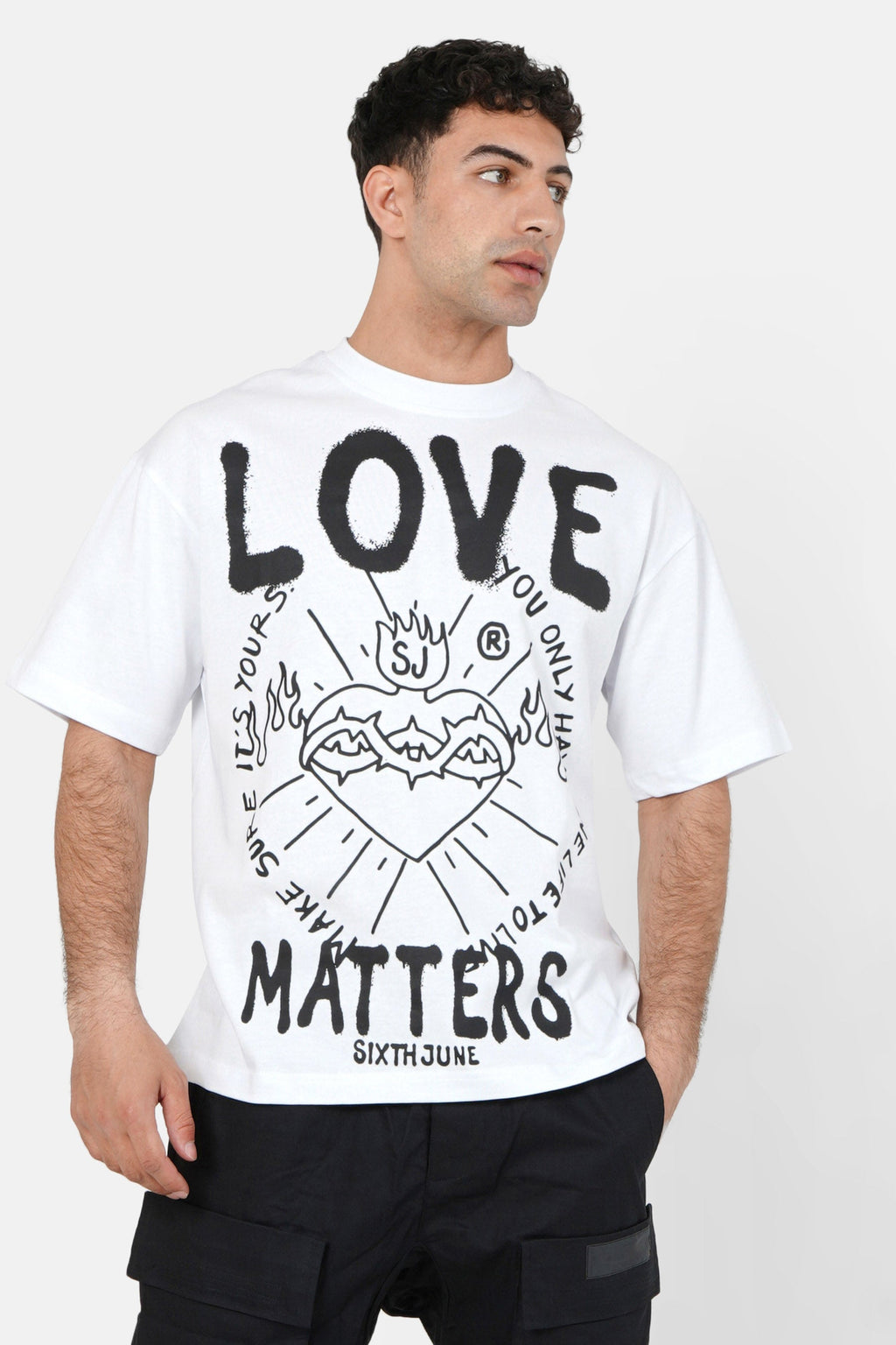 Sixth June Only Love T-Shirt in White