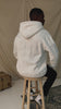 Sweatshirt capuche citation molletonné Blanc