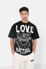 T-shirt Love Matters Noir