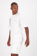 Nylon logo pocket t-shirt White