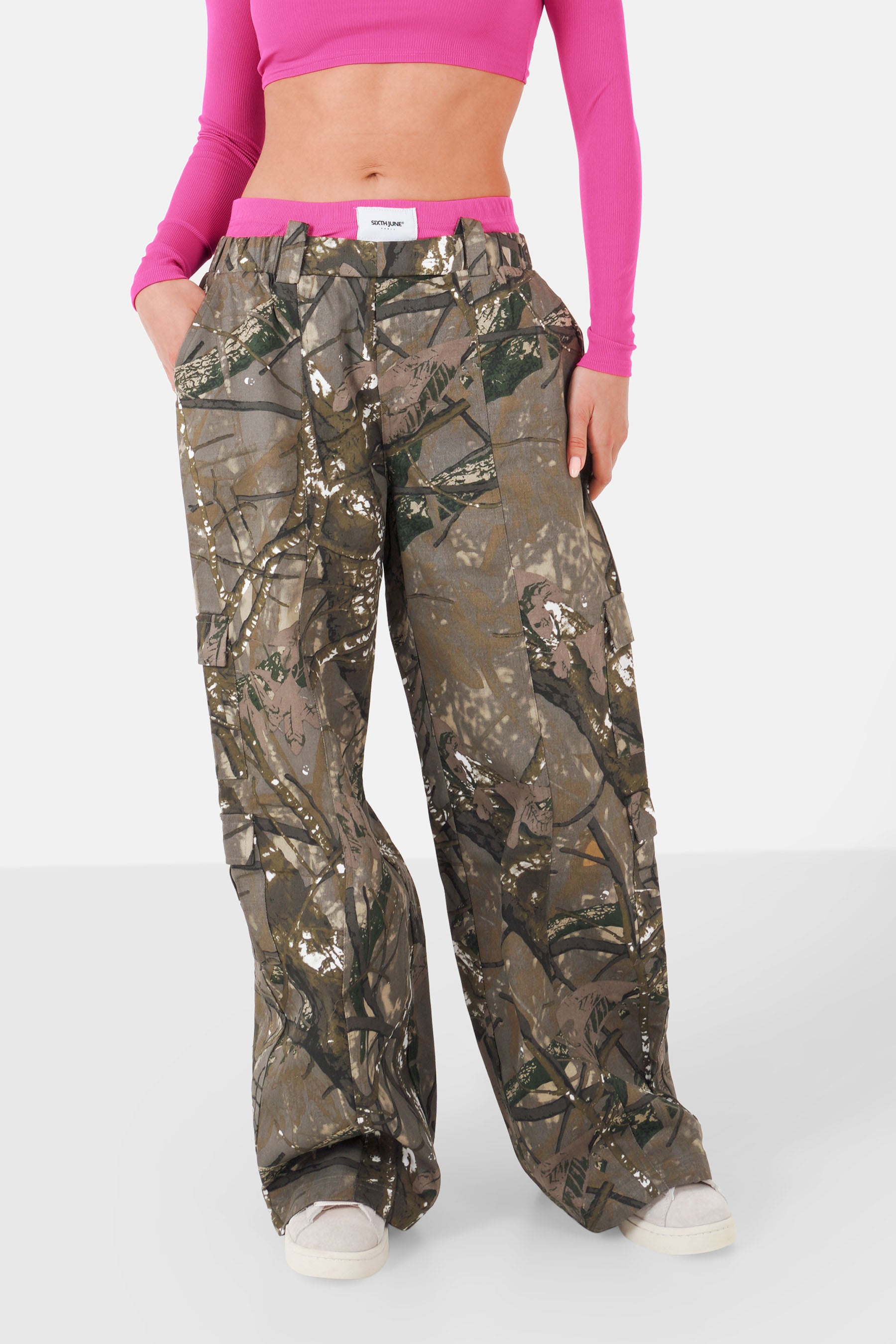 Camouflage cargo pants Green khaki