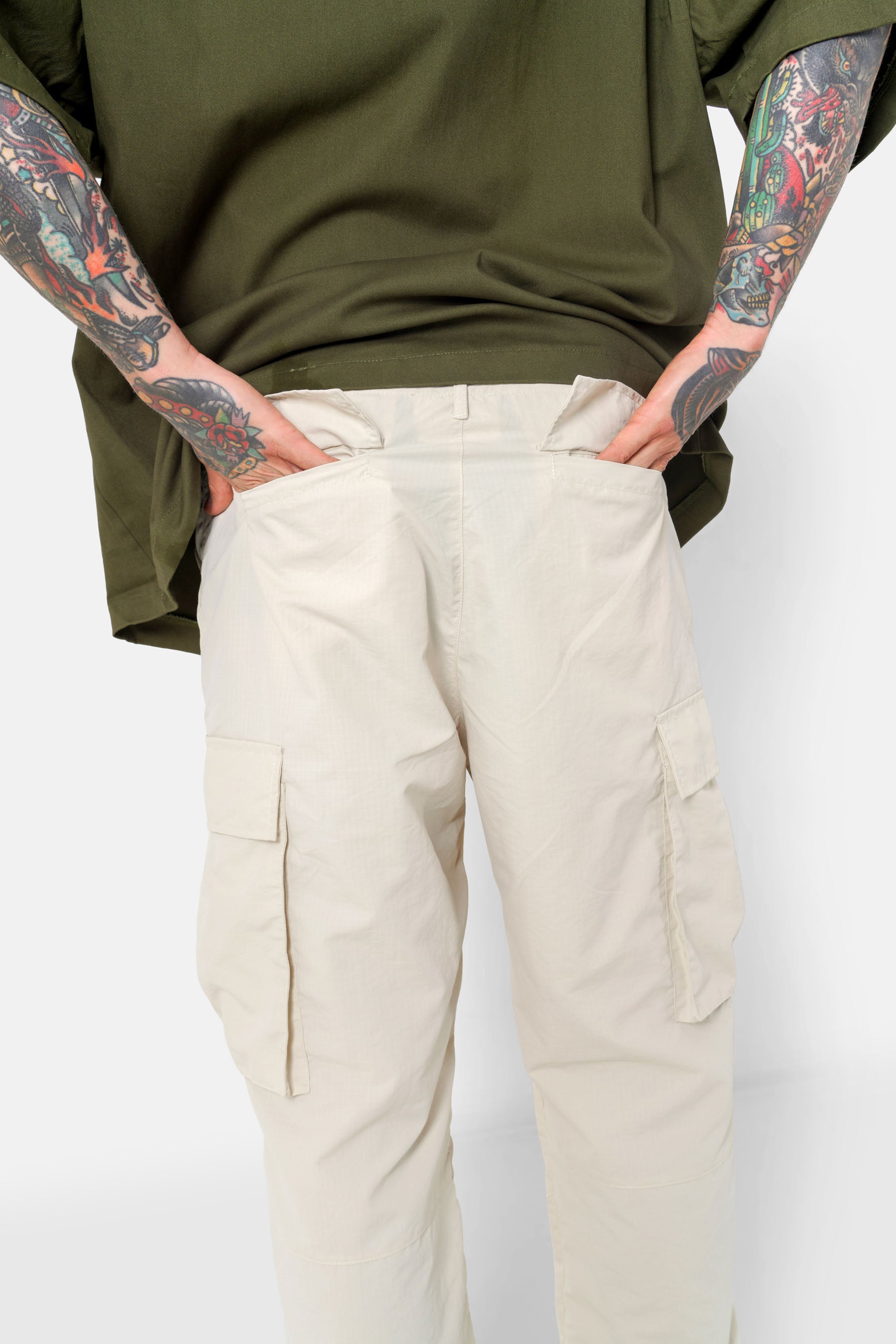 Pantalon cargo léger Beige