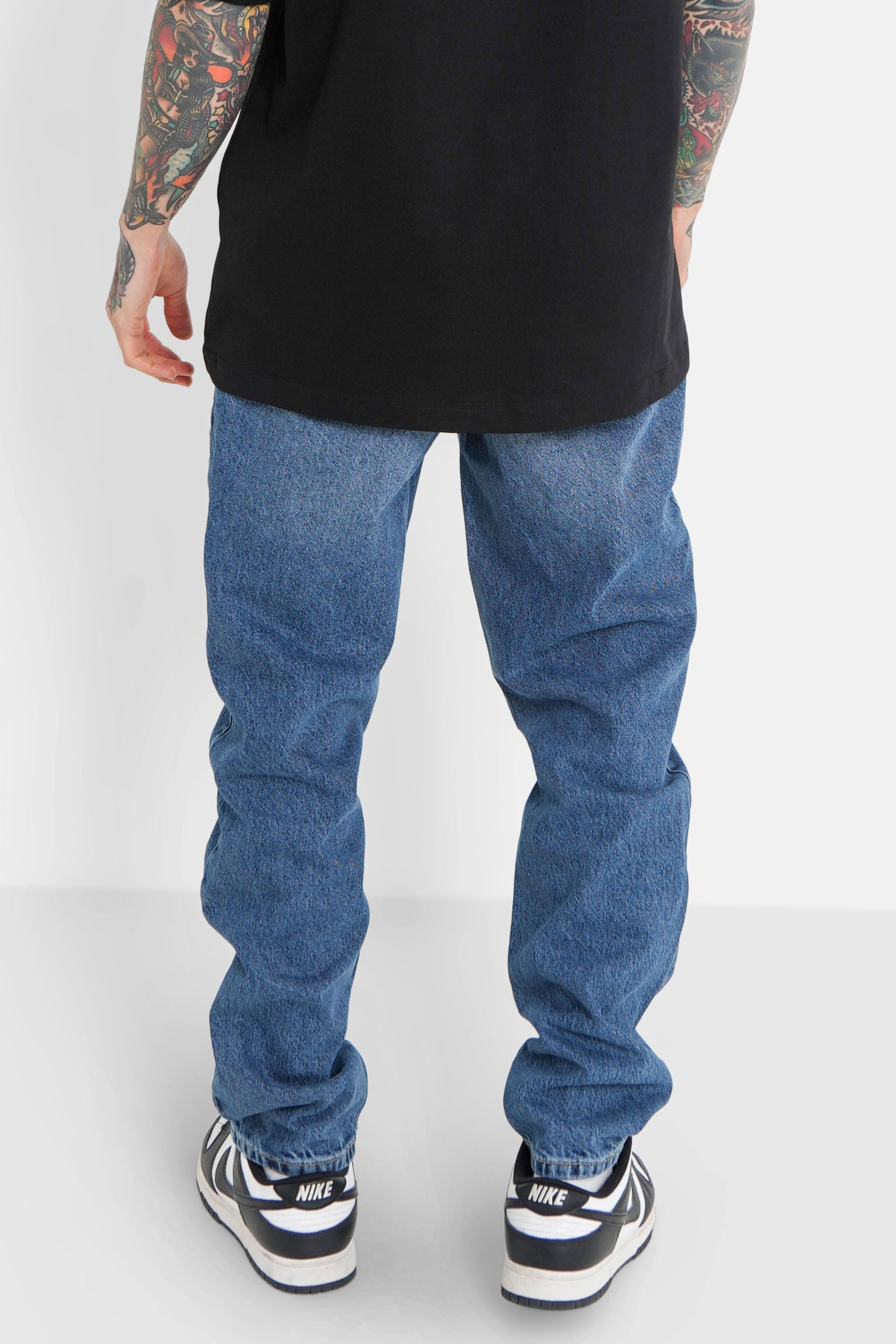 Jean uni loose Bleu foncé