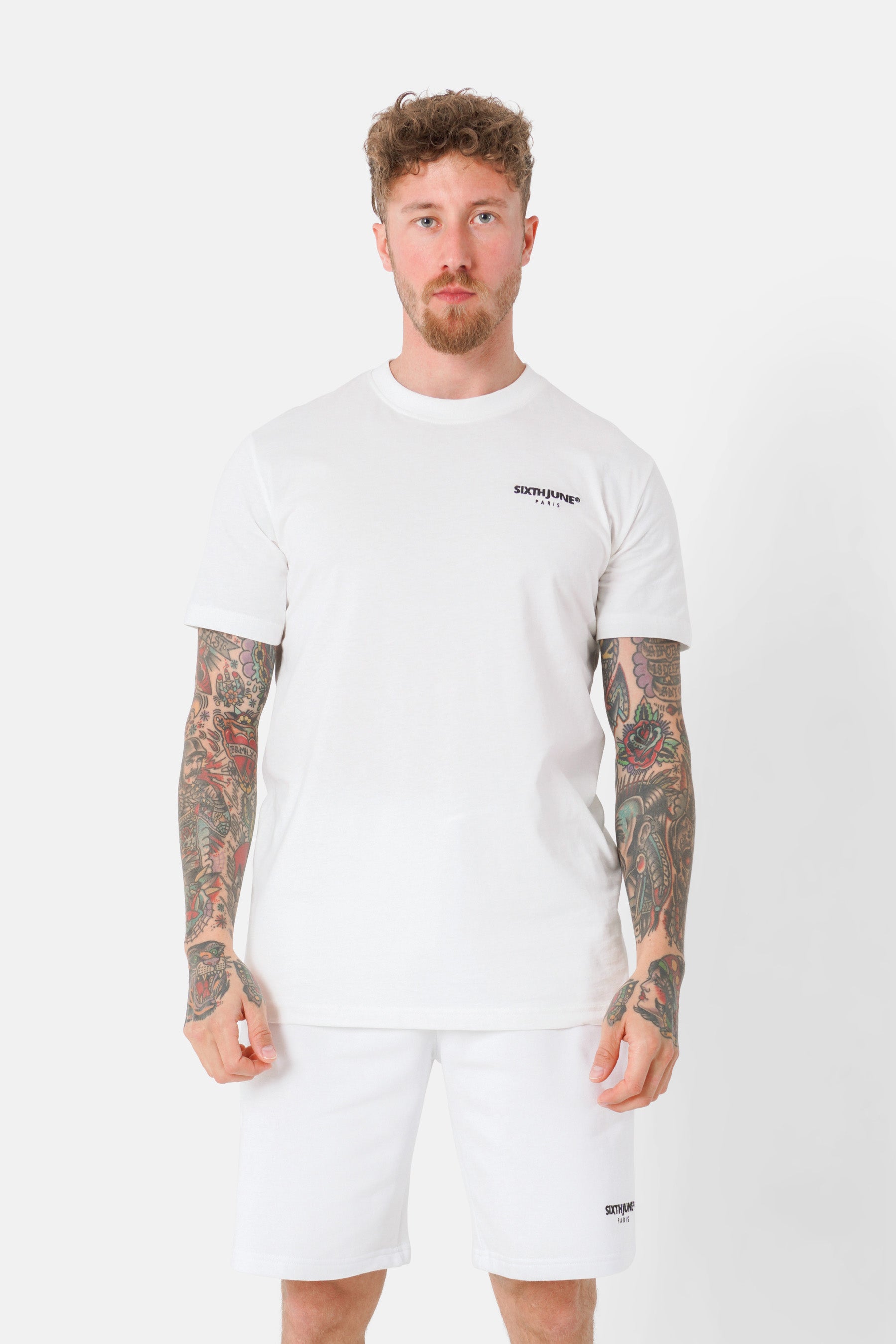 T-shirt soft logo brodé Blanc