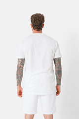 T-shirt soft logo brodé Blanc