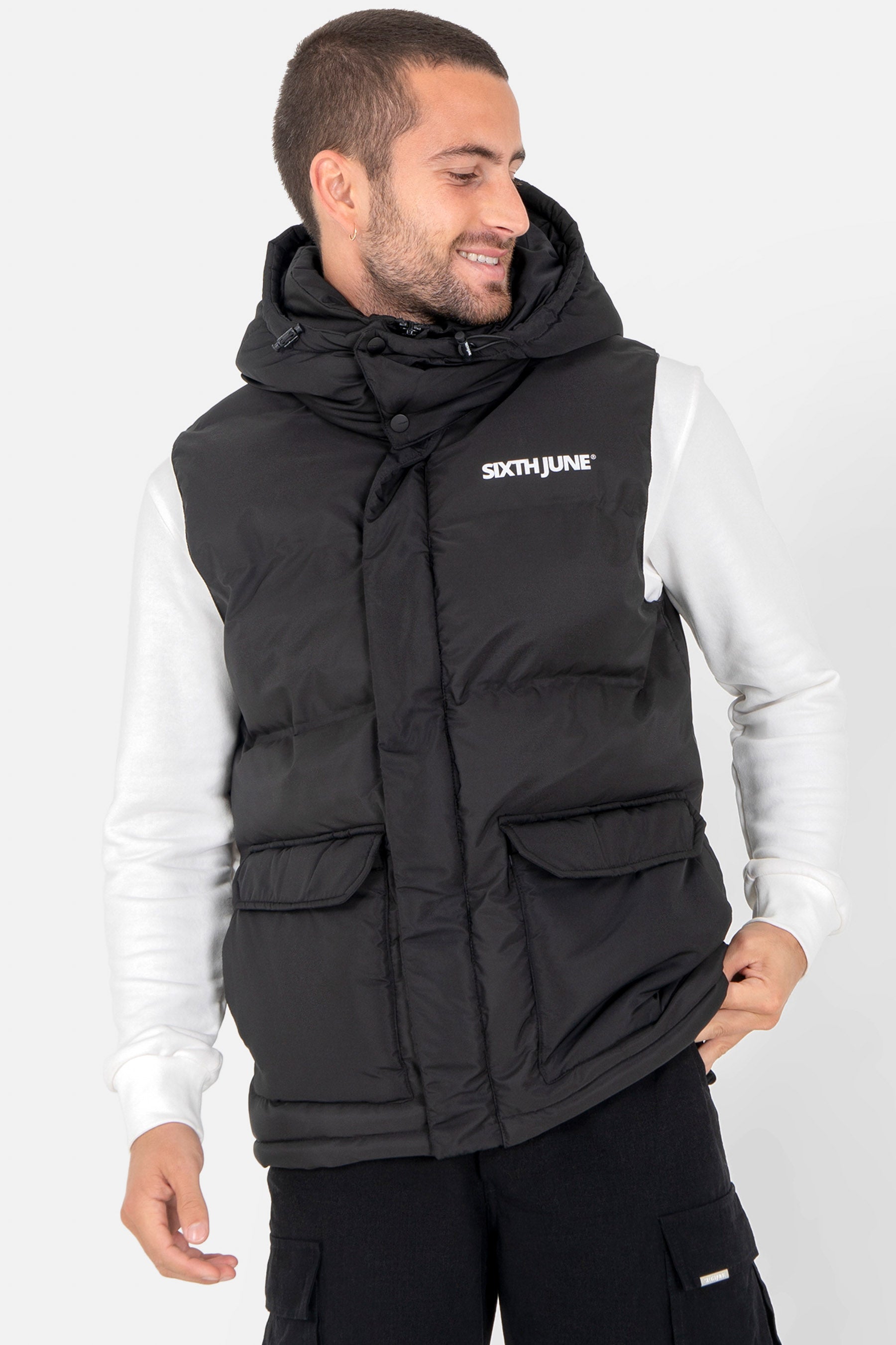 Sixth june puffer deals jacket in black