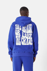 Take the risk hooded sweatshirt Dark blue