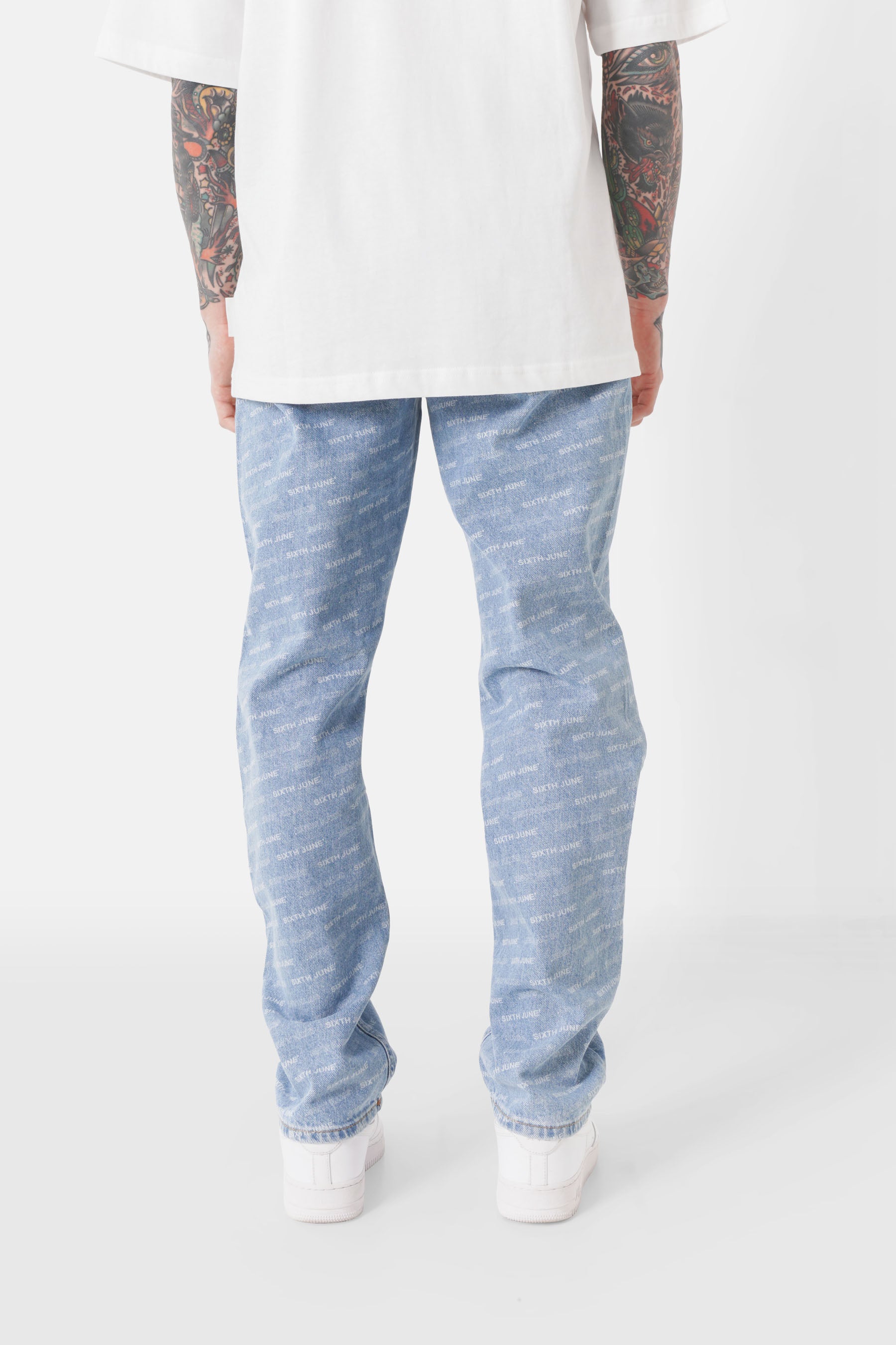 Logomania Jeans Blau