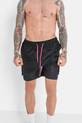 Short de bain poche Noir