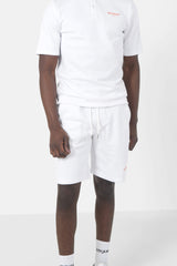 Embroidered logo shorts White