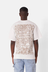 T-shirt motifs azulejos Blanc