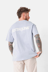 T-shirt classic sport logo Bleu clair