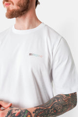 T-shirt imprimé logo tie and dye Blanc