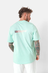 T-shirt imprimé logo tie and dye Vert clair