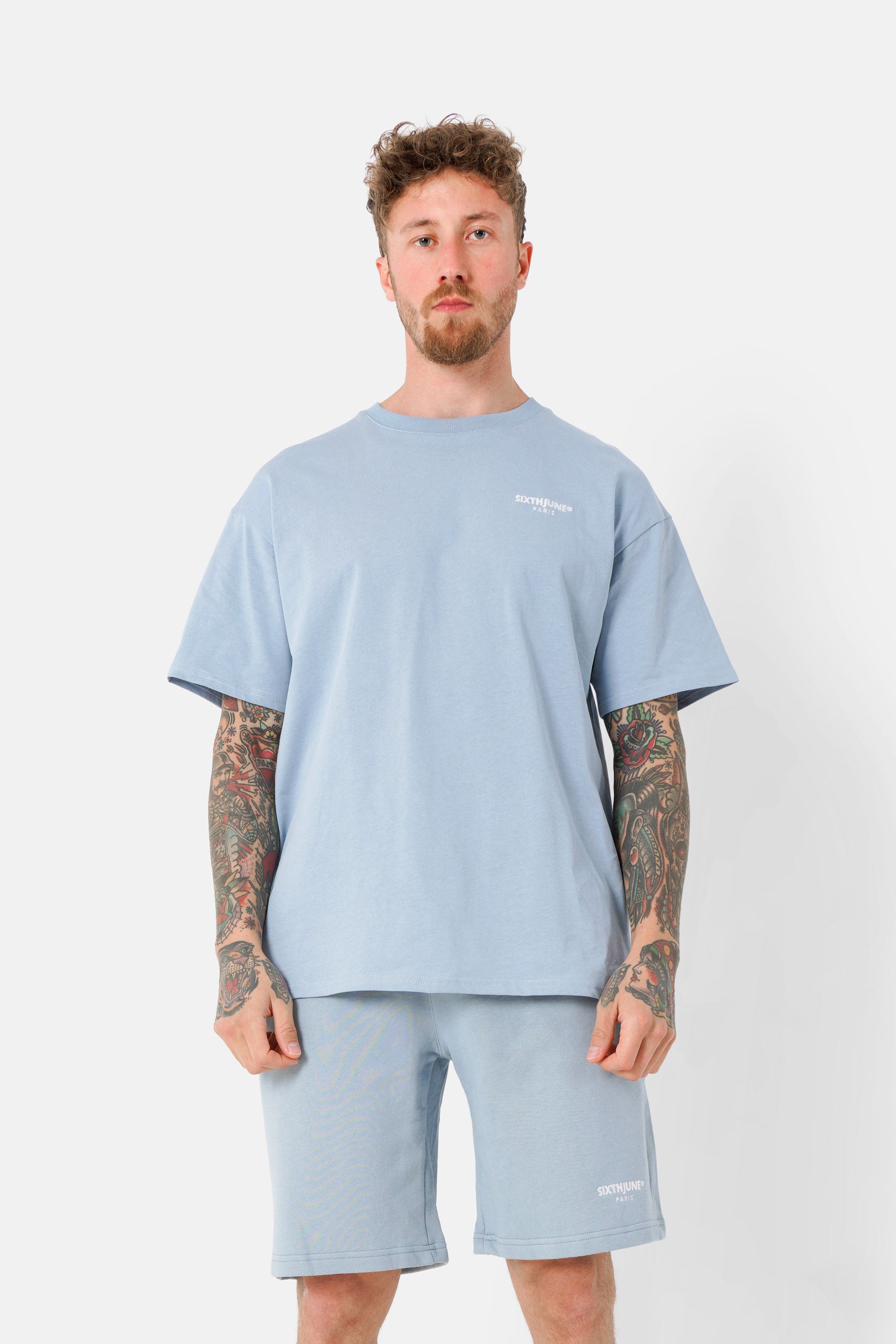 Essential Regular Logo T-Shirt Blau