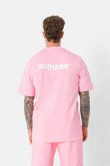 Essential logo printed T-shirt Rose