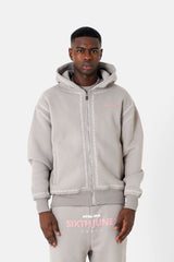 Dickes Käfer-Puff-Sweatshirt in Grau