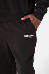 Essential-Jogginghose mit Logo-Print in Schwarz