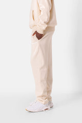 Essential-Jogginghose mit Logo-Print Hellbeige