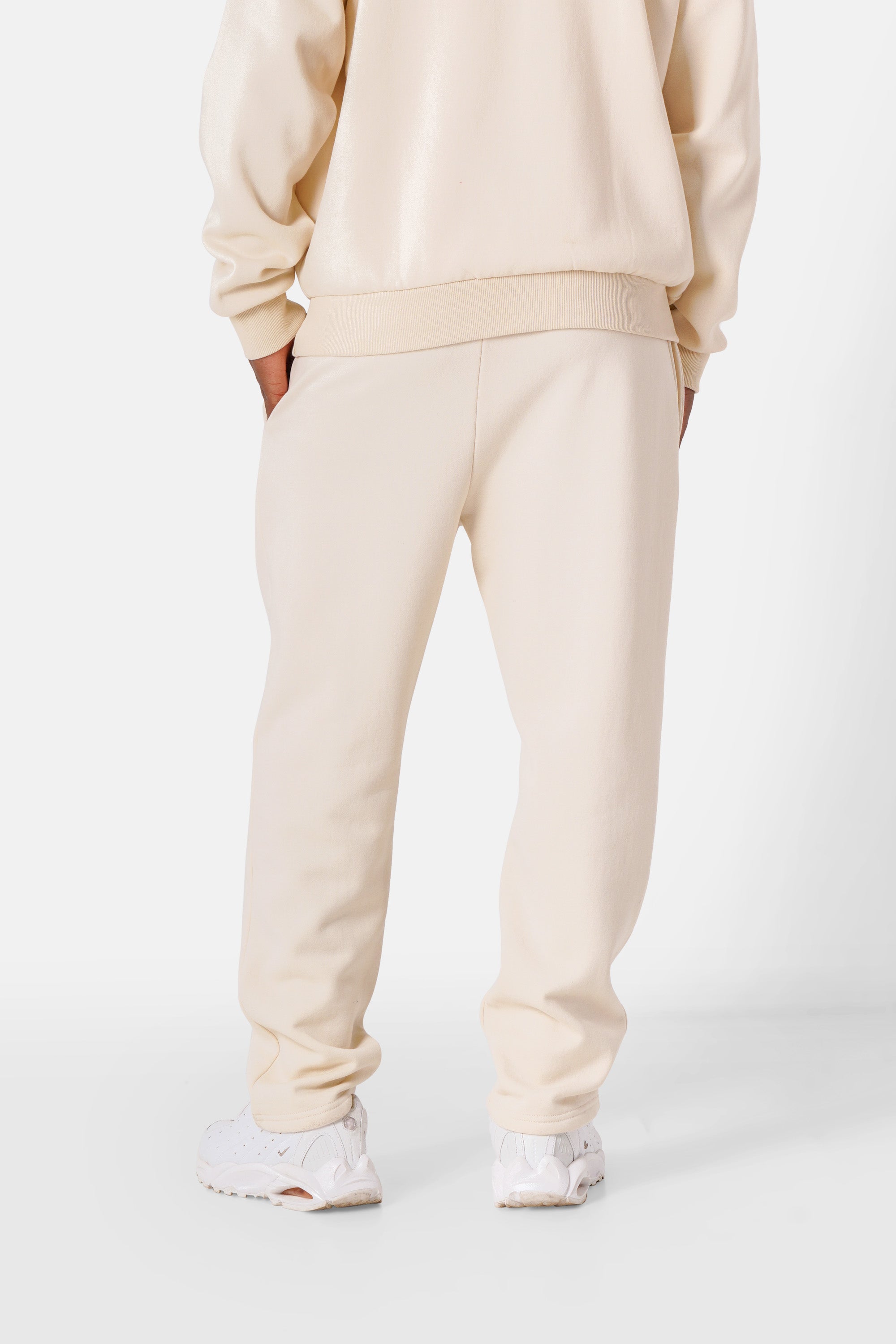 Essential-Jogginghose mit Logo-Print Hellbeige