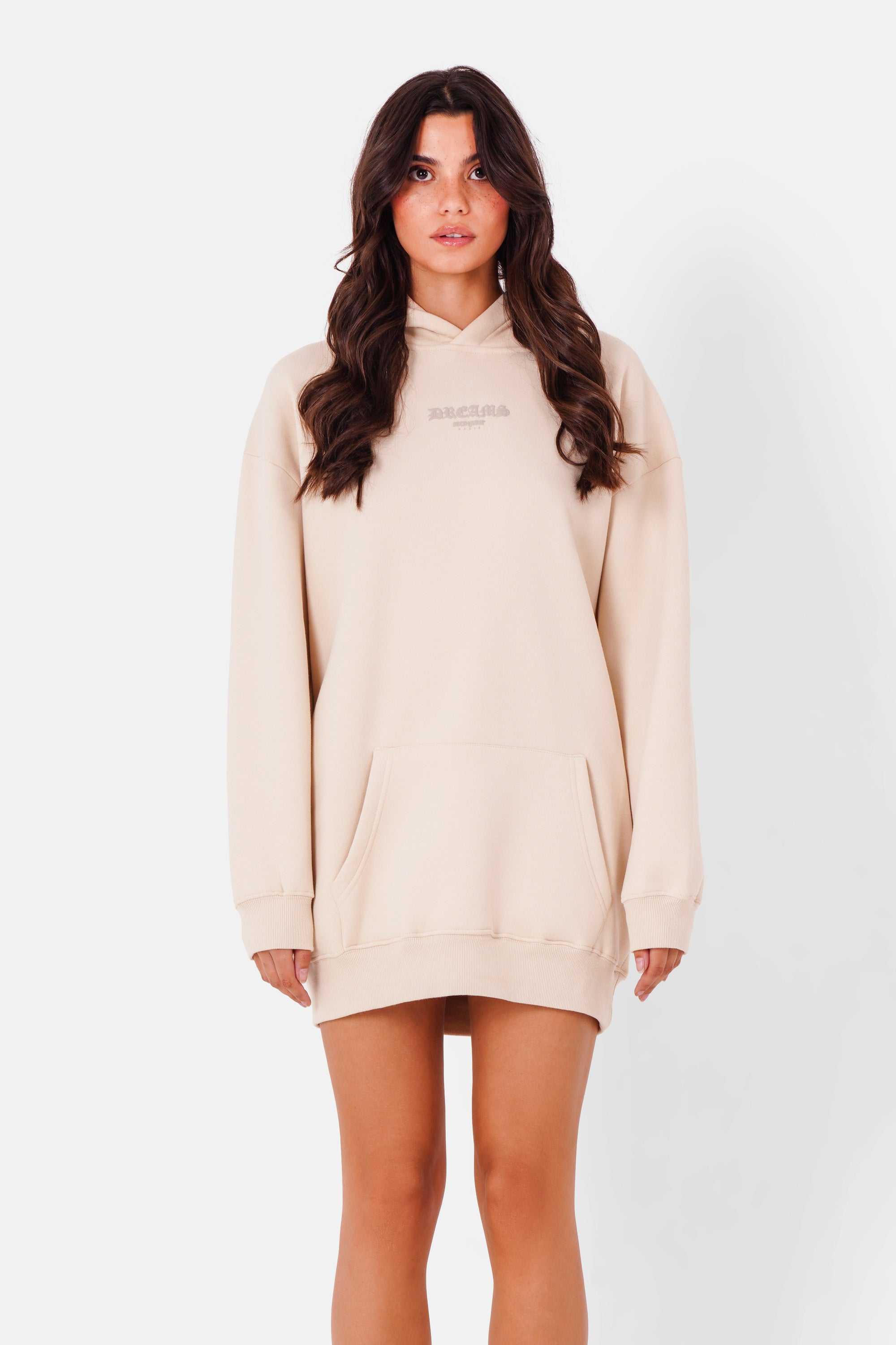 Dreams hooded dress Beige