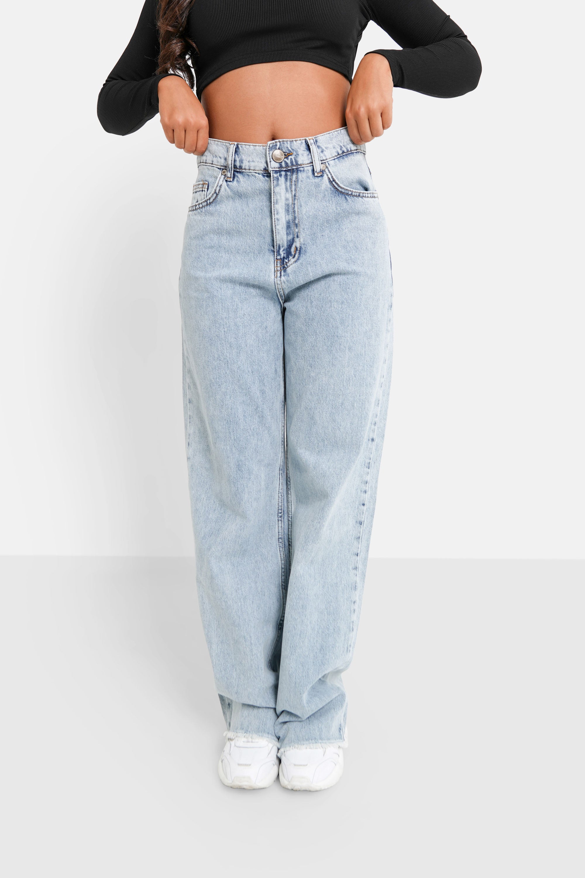 Loose bottom jeans Blue