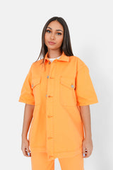 Veste brodé oversize Orange