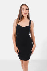 Robe décolleté coeur Noir