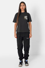 multi pockets cargo pants 33941-BLAC