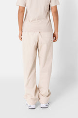 Pantalon parachute logo Beige clair