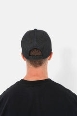 Casquette logo métallique nylon Noir