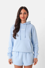 Sweatshirt logo brodé Bleu