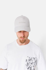 Casquette logo gommé Gris