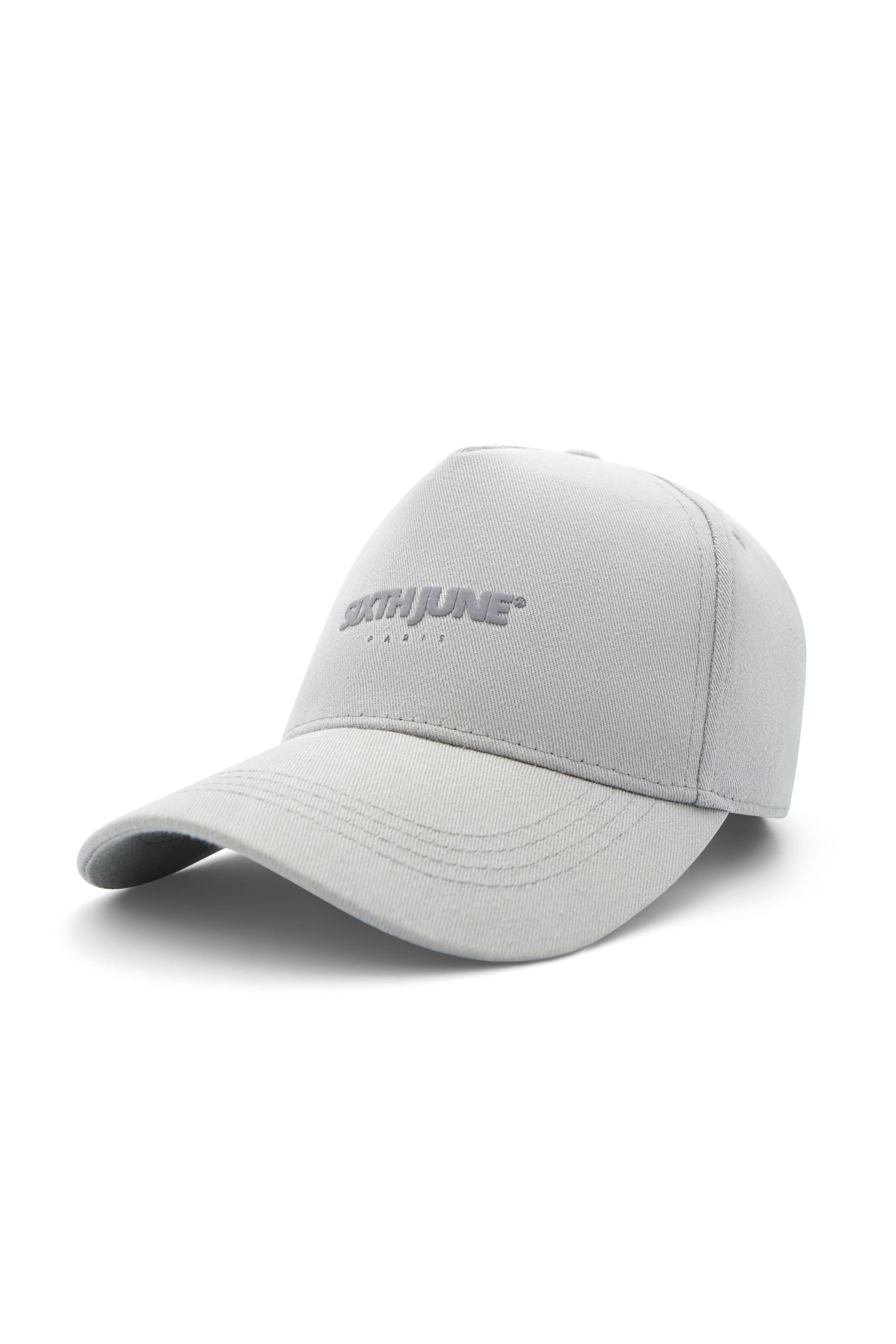 Casquette logo gommé Gris