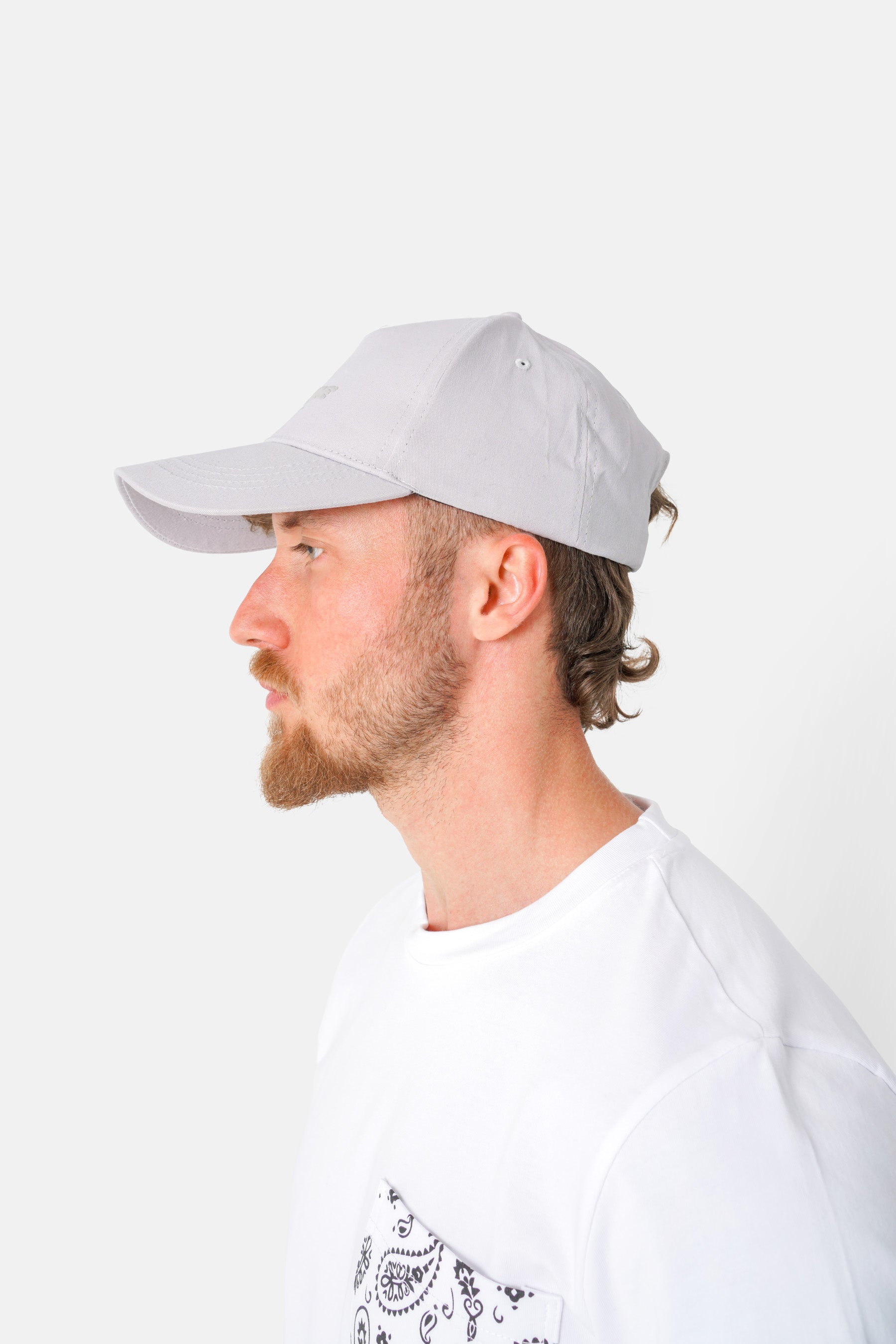 Casquette logo gommé Gris