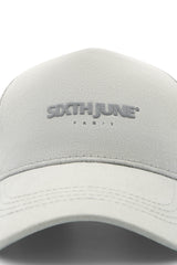 Casquette logo gommé Gris