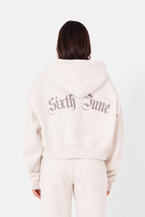 Gothic embroidered logo sweatshirt light Grey