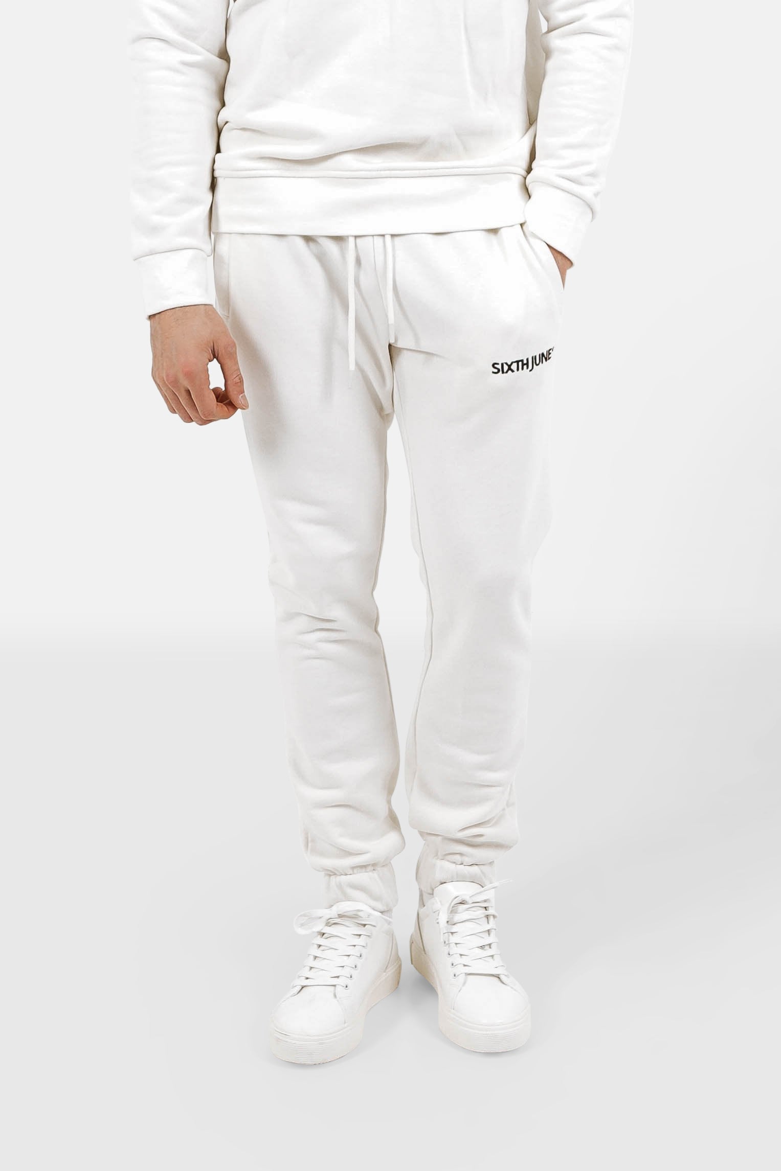 Jogging soft logo brodé Blanc