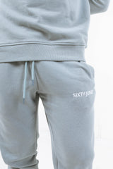 Jogging soft logo brodé Bleu