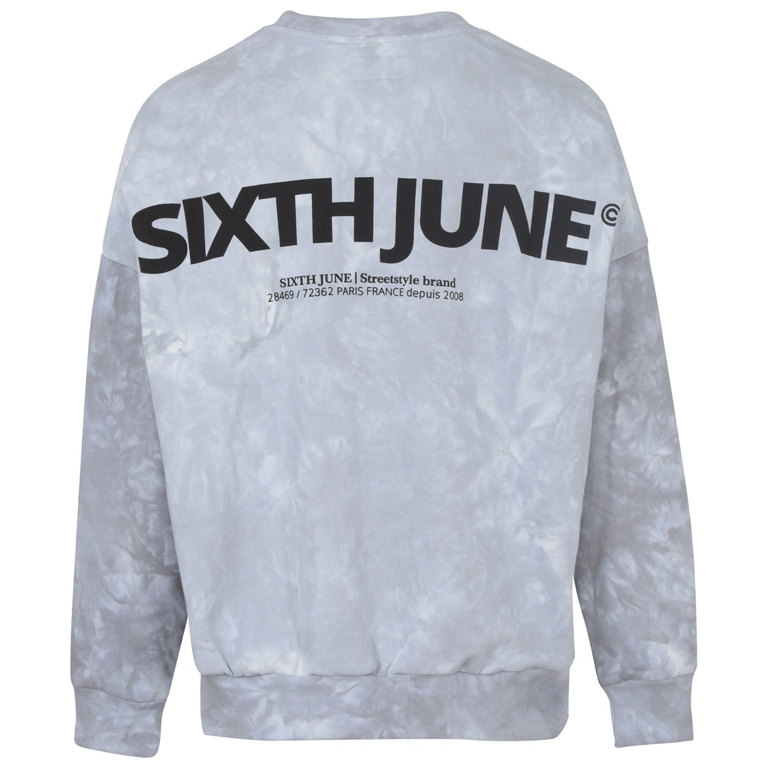 Graues Batik Sweatshirt Sixth June