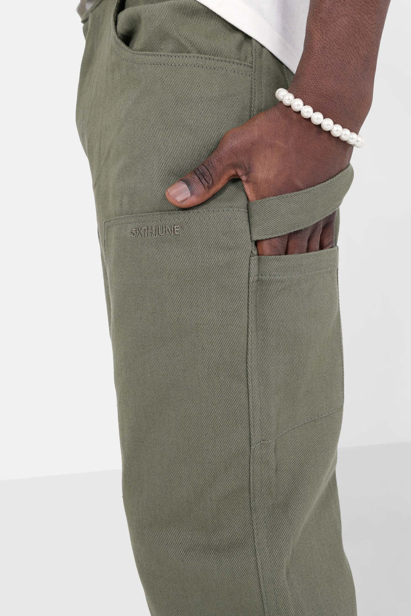 Carpenter pockets pants Khaki