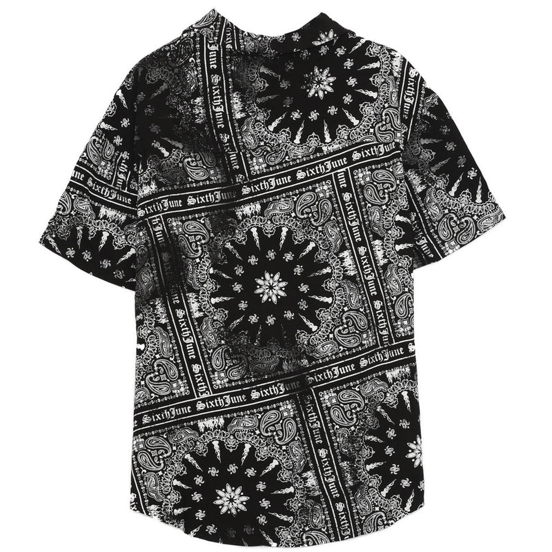 Bandana casual shirt Black – Sixth June