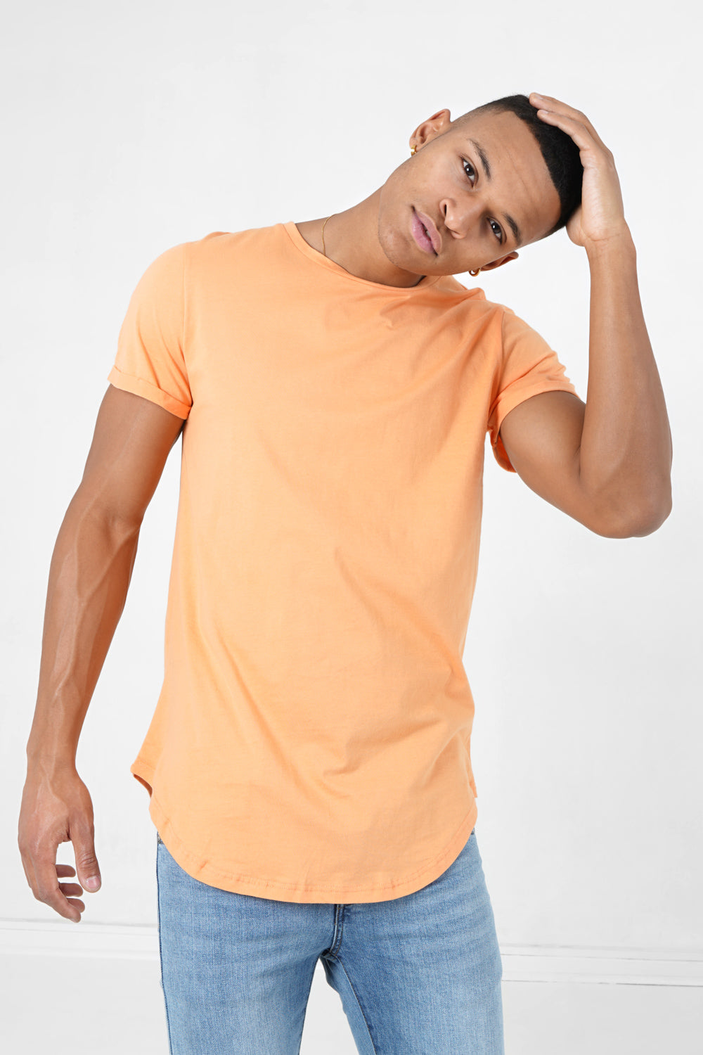 Pale orange t sales shirt