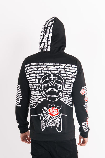 Sixth june skull on sale print hoodie black